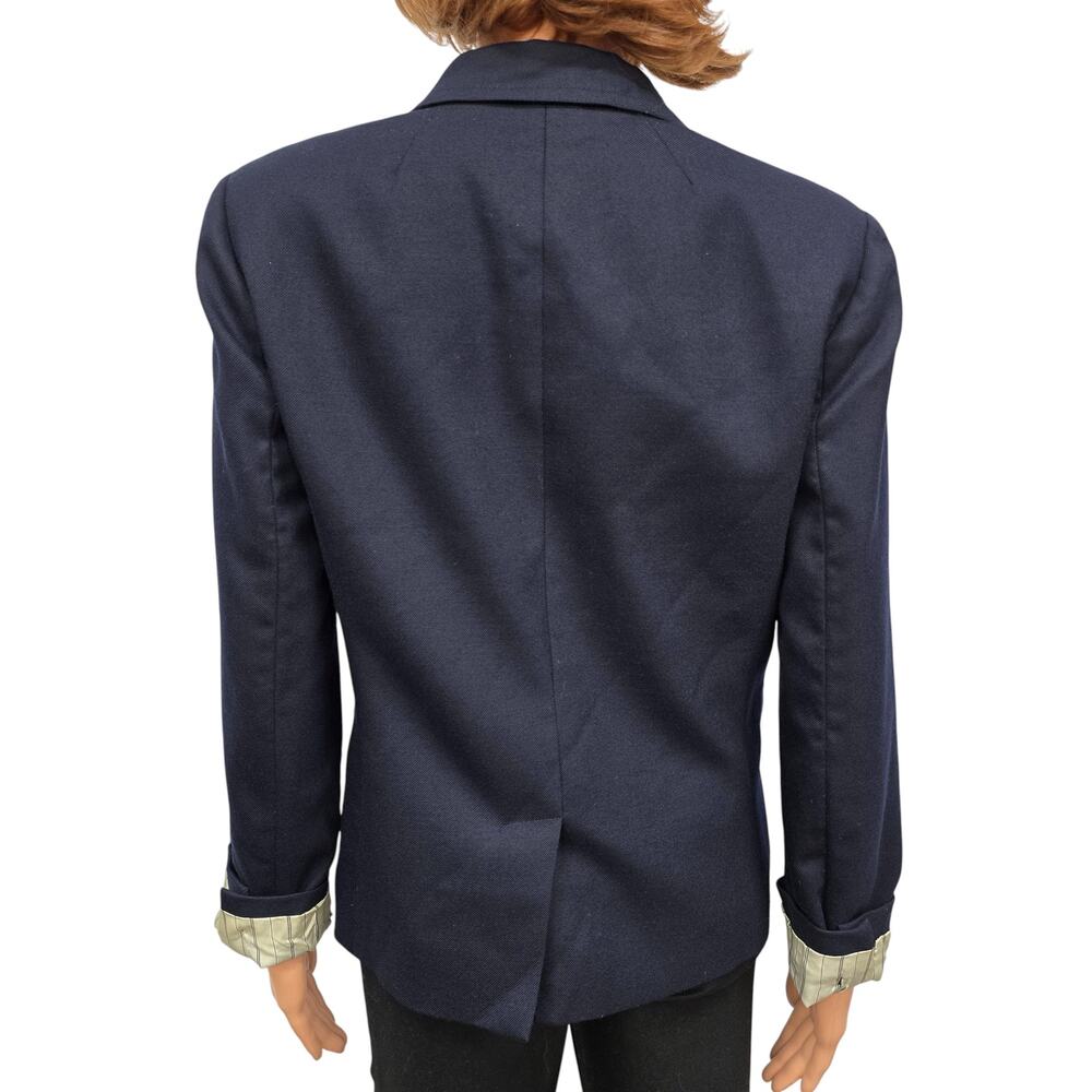 J. Crew Schoolboy Blazer Jacket Navy Women's Small Wool Blend Lined - Picture 9 of 12